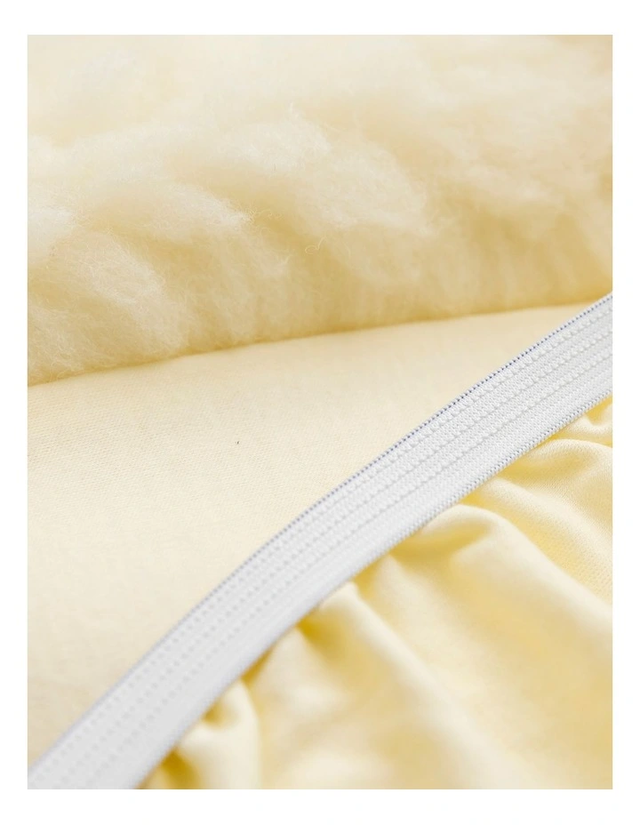 Baby Wool Mattress Topper Cot White 6 Baby Wool Mattress Topper Cot White - Image 4