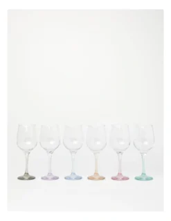 Heritage Rainbow Wine Glass Set Of 6