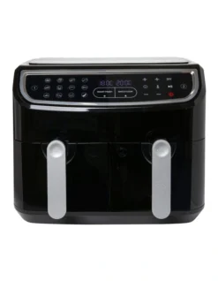 2-Basket 12-in-1 Digital Air Fryer In Black