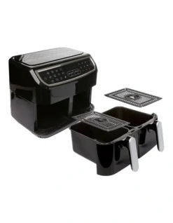 2-Basket 12-in-1 Digital Air Fryer In Black -Furniture Series Store 908411050 5 1 720x928