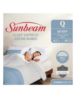 Sleep Express Electric Blanket Queen White BLE4351 -Furniture Series Store 911615680 6 720x928