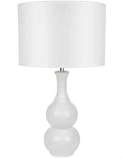 Pattery Barn Ceramic Table Lamp White