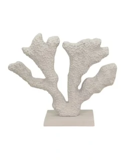 Coral Sculpture 26x28x11cm White