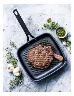 Steel Open Square Grill Pan 28x26cm In Black -Furniture Series Store 914826880 4 720x928