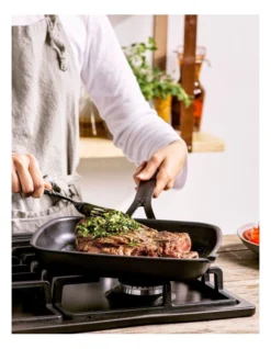 Steel Open Square Grill Pan 28x26cm In Black -Furniture Series Store 914826880 5 720x928