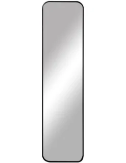 Elle Rectangle Leaning Wall Mirror 120cm Black