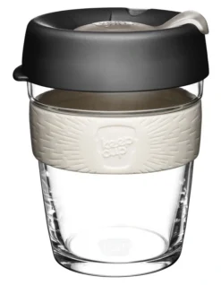 Brew, Reusable Glass Cup, Qahwa, M 12oz / 340ml