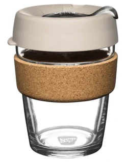 Brew Cork, Reusable Glass Cup, Filter, M 12oz / 340ml