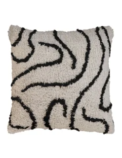 Mona Tufted Cushion 50cm Off White/Black -Furniture Series Store 919593550 3 1 720x928