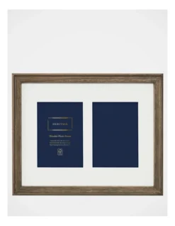 Heritage Wood Frame 11x14 Matted To 2x5x7 In Dark Natural