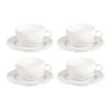 Prominence 4-piece Cup & Saucer Set White -Furniture Series Store 921289960 1 720x928