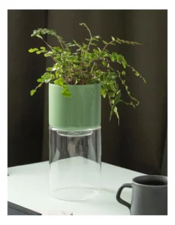 Organic Interiors Glass Flip Planter Tall In Clear -Furniture Series Store 923300470 4 720x928