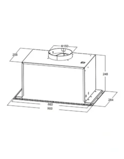 Stainless Steel Fixed Undermount Rangehood (suits 90-110cm Cooktops) RHUC92 -Furniture Series Store 924963670 4 720x928