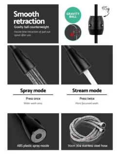 Pull-out Mixer Tap In Black -Furniture Series Store 925311790 7 1 720x928