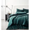 Luxury Velvet Coverlet Indian Teal