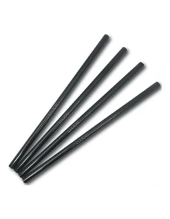 Short Straight Cocktail Straws In Black