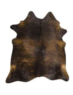 Exquisite Natural Cow Hide Dark Brindle