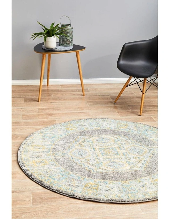 Century 944 Grey Round Rug 4 Century 944 Grey Round Rug - Image 2