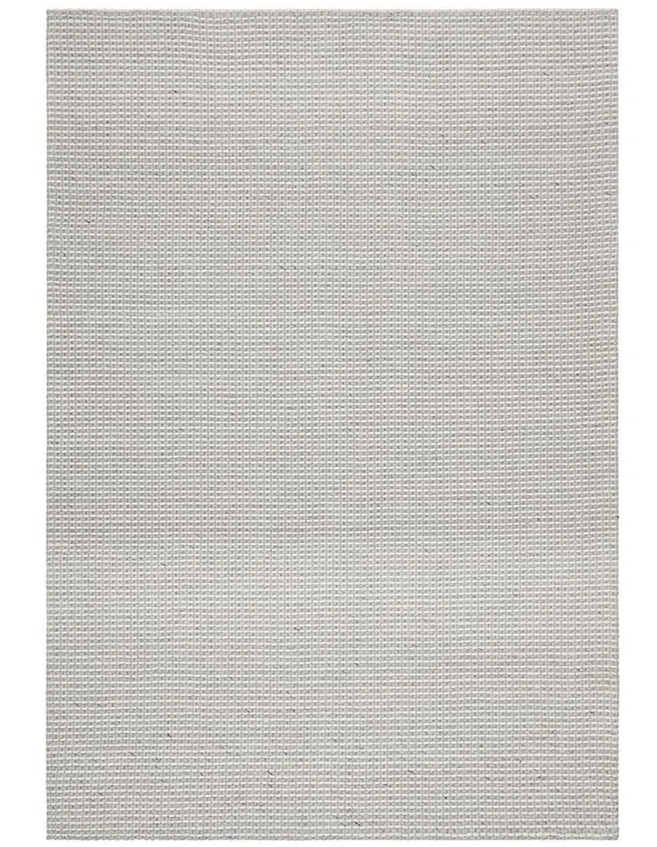 Studio Oskar Felted Wool Striped Rug In Grey White 3 Studio Oskar Felted Wool Striped Rug In Grey White