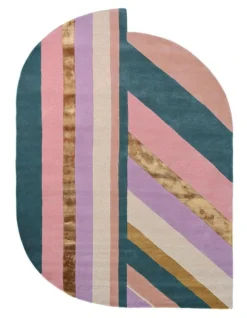 Ted Baker Jardin 160902 Oval Rug In Pink