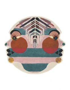 Ted Baker Zodiac Gemini Round Rug In Multi