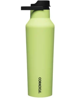 Corkcicle Series A Sport Canteen 600ml In Neon Lights Citron