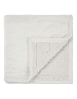 Linen House Bray Throw In Ivory