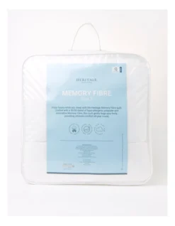 Heritage Memory Fibre Quilt In White