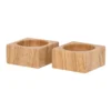 Grind Pinch Pot 6x6x3cm Set Of 2 In Natural