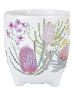 Maxwell & Williams Royal Botanic Gardens Native Blooms Plant Pot 10cm In Multi