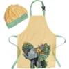 Maxwell & Williams Marini Ferlazzo Wild Planet Kids Apron & Hat Set Elephant In Light Yellow -Furniture Series Store 934403320 1 720x928