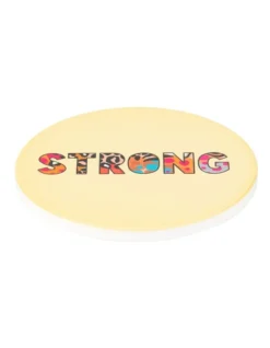 Maxwell & Williams Kasey Rainbow Be Fierce Ceramic Coaster 10cm Strong In Yellow -Furniture Series Store 934404130 2 720x928
