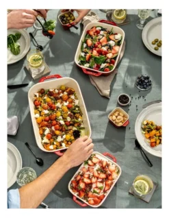 Staub Ceramic Gratin Rectangular 27x20cm In Cherry -Furniture Series Store 934731820 4 720x928