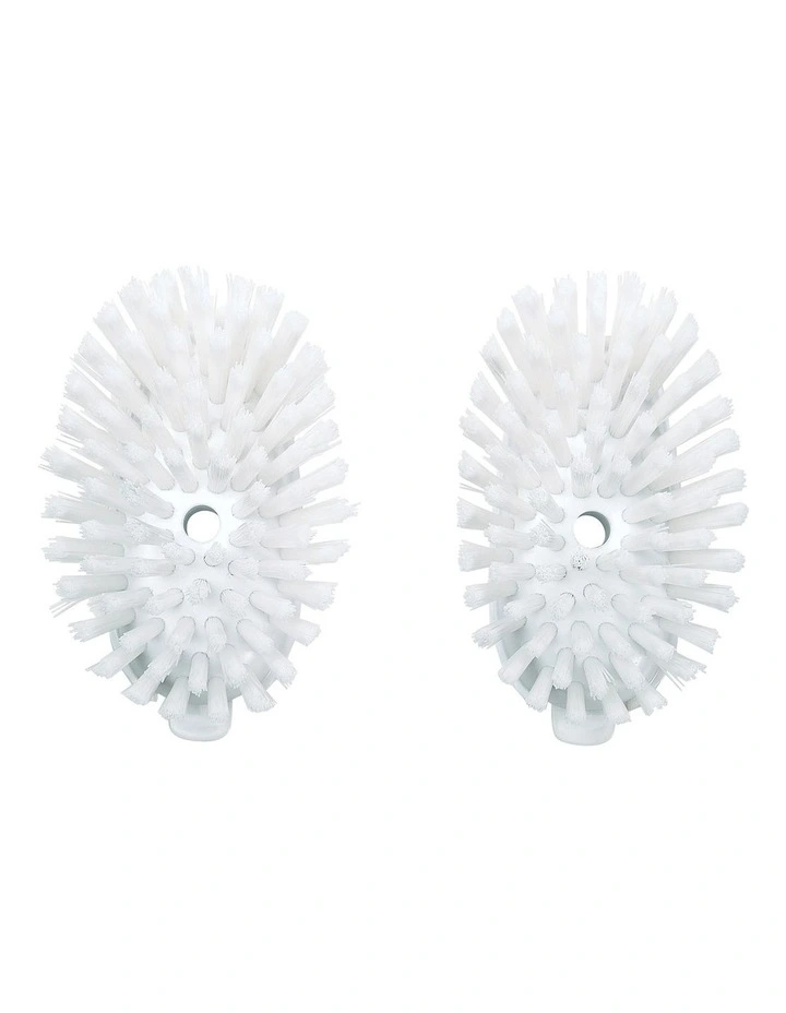 OXO Soap Dispensing Dish Brush Refills 2 Pack In White 3 OXO Soap Dispensing Dish Brush Refills 2 Pack In White