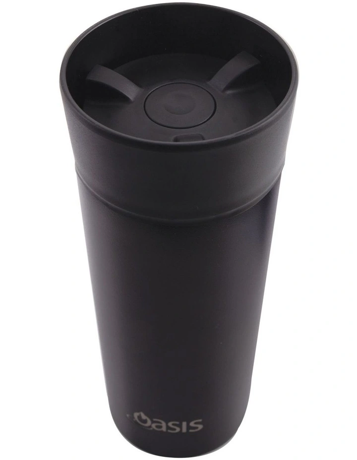 Oasis Stainless Steel Double Wall Insulated Travel Mug 360ml In Black 4 Oasis Stainless Steel Double Wall Insulated Travel Mug 360ml In Black - Image 2