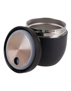 Oasis Stainless Steel Double Wall Insulated Food Pod 470ml In Black -Furniture Series Store 935002540 3 720x928