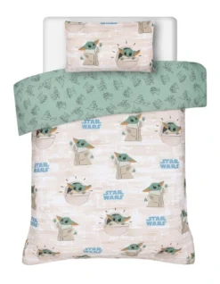 STAR WARS Baby Yoda Quilt Cover Set In Multi
