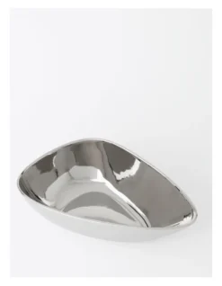 Electra Irregular Coupe Serving Dish 27cm In Silver -Furniture Series Store 936545230 3 1 720x928