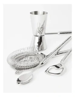 Alpha Hammered Bar Tool Set Of 4 In Silver -Furniture Series Store 936569890 3 1 720x928