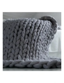 Royal Comfort Chunky Hand Knit Thick Weighted Blanket Plush 6.3kg 203cm X 153cm -Furniture Series Store 936883180 6 720x928