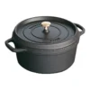 Staub Cast Iron Round Cocotte Black -Furniture Series Store 939005300 939005750 1 1 720x928