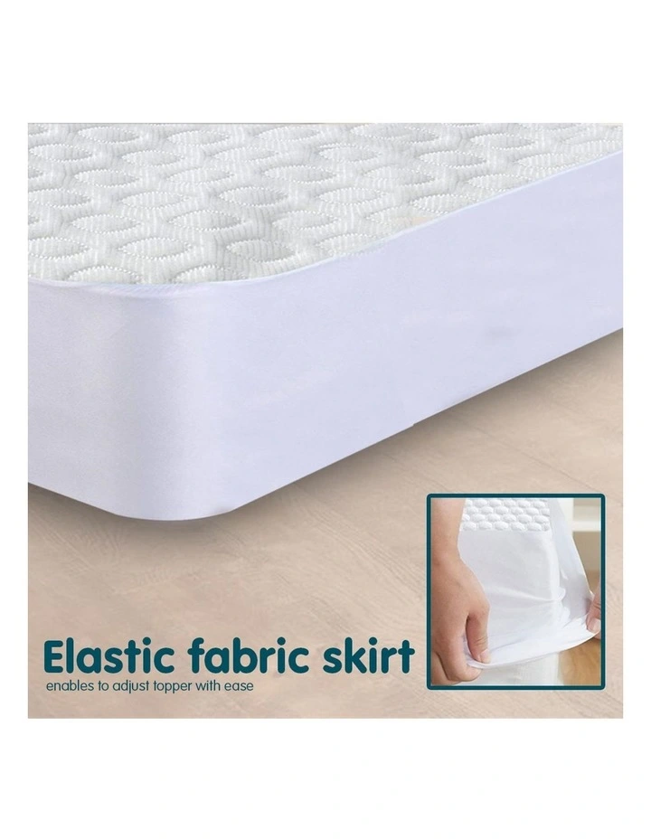 Laura Hill Luxury Cool Max Comfortable Fully Fitted Bed Mattress Protector Queen 5 Laura Hill Luxury Cool Max Comfortable Fully Fitted Bed Mattress Protector Queen - Image 3