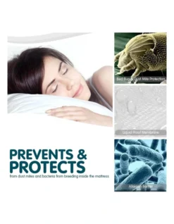 Laura Hill Luxury Cool Max Comfortable Fully Fitted Bed Mattress Protector Queen 12 Laura Hill Luxury Cool Max Comfortable Fully Fitted Bed Mattress Protector Queen -Furniture Series Store 940294000 4 720x928