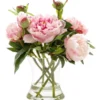 Peony In Water In Glass Vase In Pink 1 Peony In Water In Glass Vase In Pink -Furniture Series Store 943241410 1 720x928