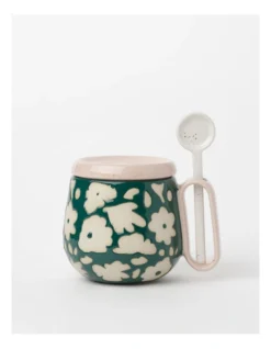 Ambiance Hug Mug Set W/Spoon In Green