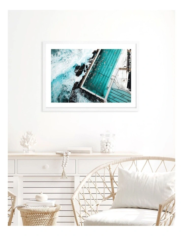 Profile Bondi Icebergs Doing Laps Art Print A2 In White Frame 6 Profile Bondi Icebergs Doing Laps Art Print A2 In White Frame - Image 4