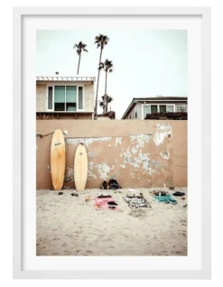 Profile Surfboard Wall Art Print A3 In White Frame Australian Made -Furniture Series Store 947762110 4 720x928