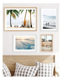Profile Surfboard Wall Art Print A3 In White Frame Australian Made -Furniture Series Store 947762110 5 720x928