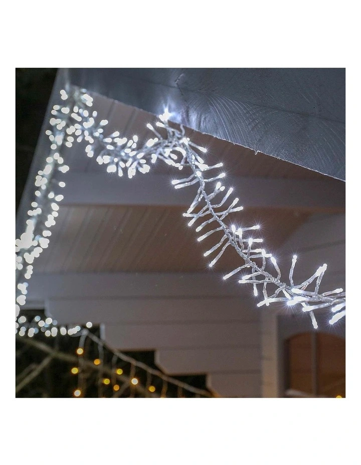 720 LED Cluster Light With Clear Cable In White 4 720 LED Cluster Light With Clear Cable In White - Image 2