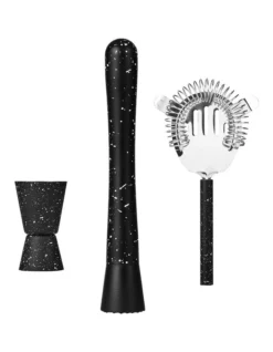 Mixologist 550ml Cocktail Bartender 4 Piece Set In Black -Furniture Series Store 954959320 7 720x928